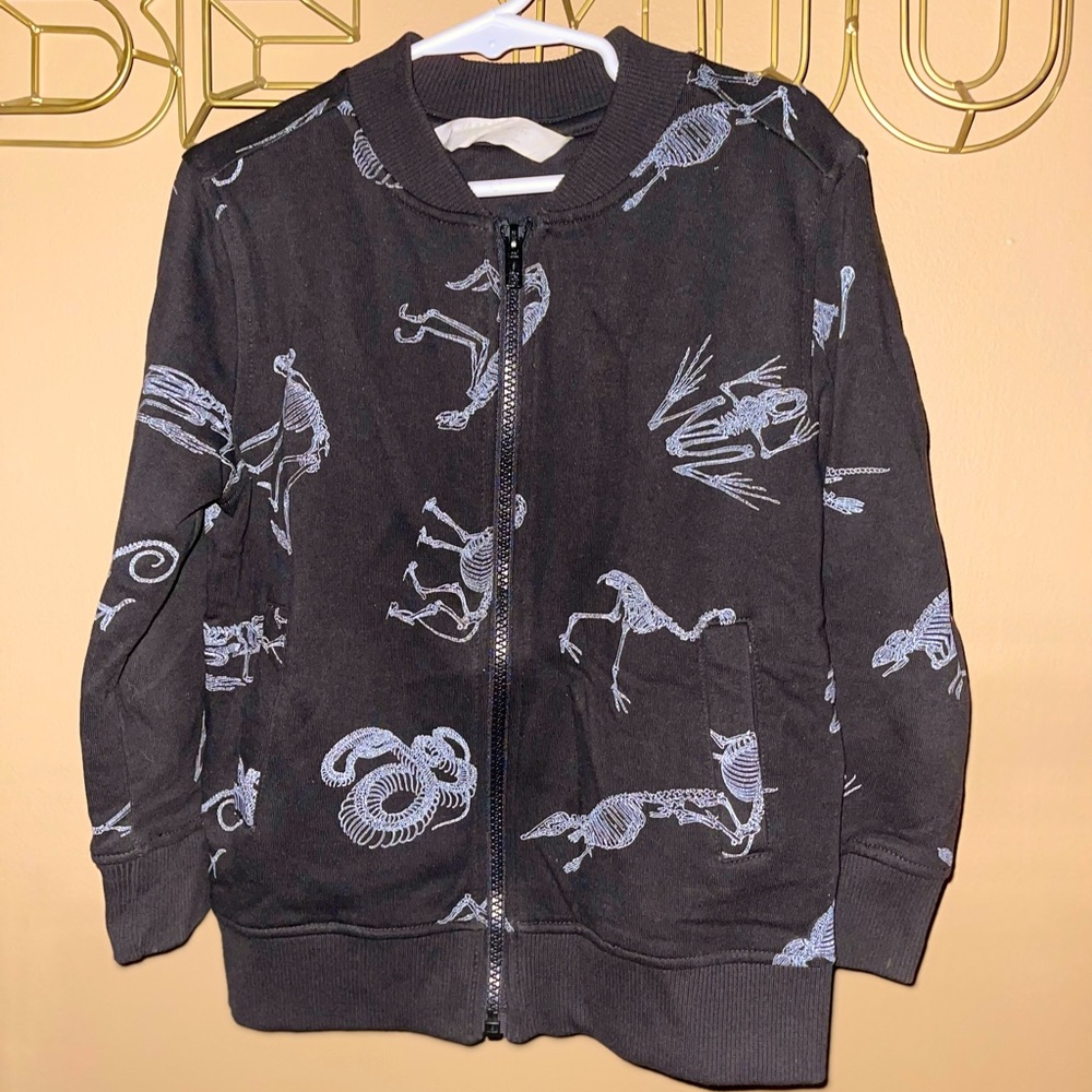 H&M Toddler Boys Dinosaur Sweatshirt Jacket size 4-6yrs